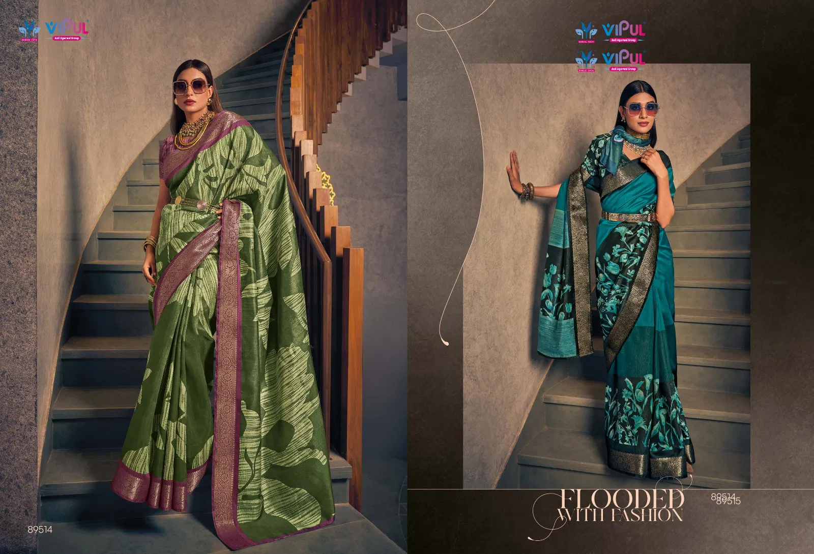 Venus Silk By Vipul Two Tone Silk Woven Border Saree Wholesalers In Delhi